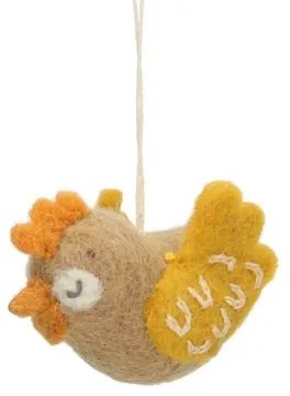 Vilten hanger, kip, beige