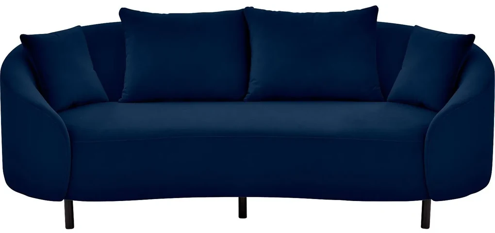 Goossens Bank Ragnar blauw, stof, 2,5-zits, modern design