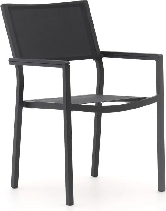 + 10% kassakorting | Dining tuinstoel | Bellagio  Roma | Textileen | Grijs | Stapelbaar | Kees Smit Tuinmeubelen