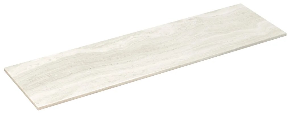 Saniclear White Travertin marmer toppaneel 121x46cm