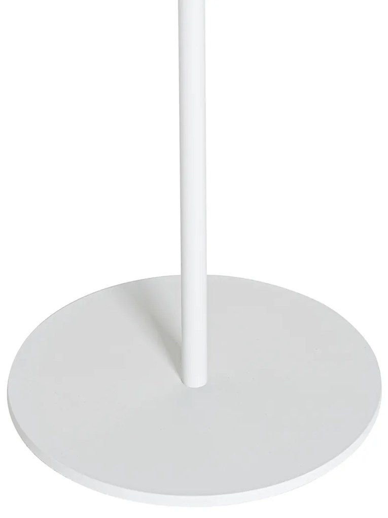 Buiten vloerlamp wit incl. LED 3-staps dimbaar op solar - Ferre