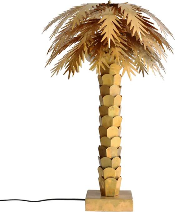 HKliving Brass Palm Palm Tafellamp Messing