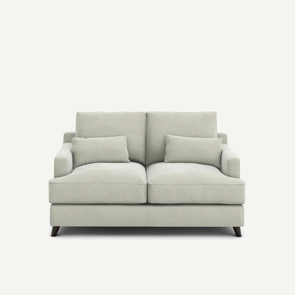 2-zits compacte bank van stonewashed fluweel, ALWINE