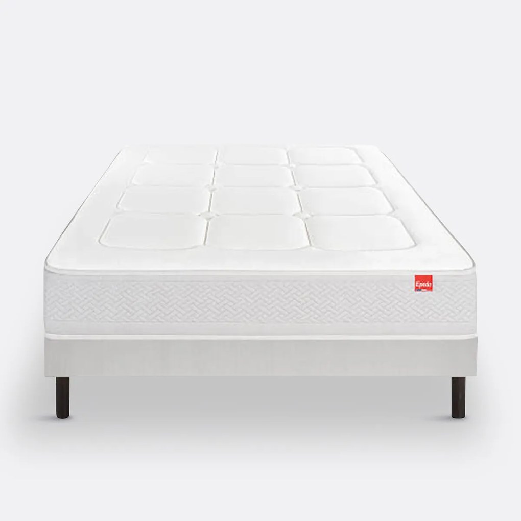 Ensemble matras met veren L'inoubliable + beddenbodem