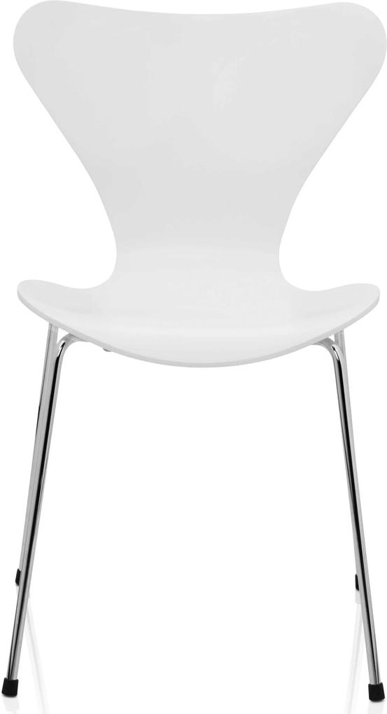 Fritz Hansen Vlinderstoel Series 7 stoel gelakt wit