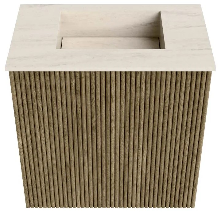 Mondiaz Joya DLux 40cm toiletmeubel dusk met wastafel faye midden zonder kraangat meli