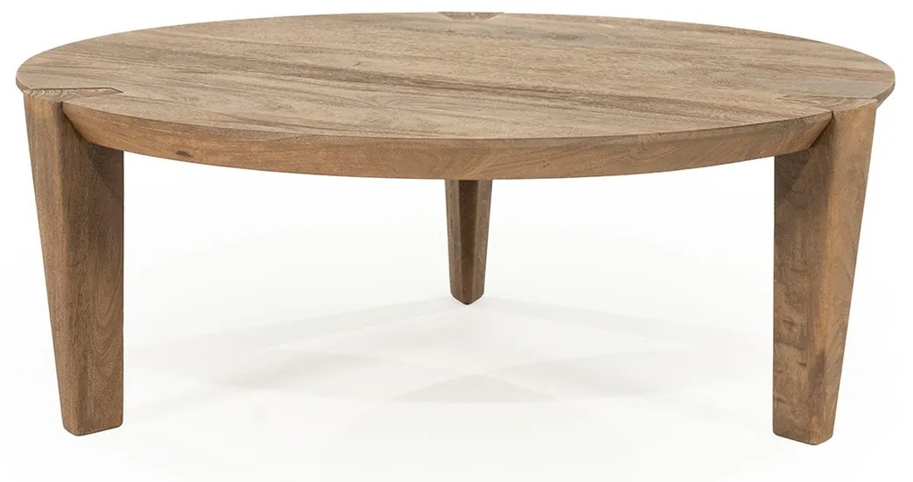 Eleonora Davina Ronde Salontafel Mangohout 80 Cm - 80 X 80cm.