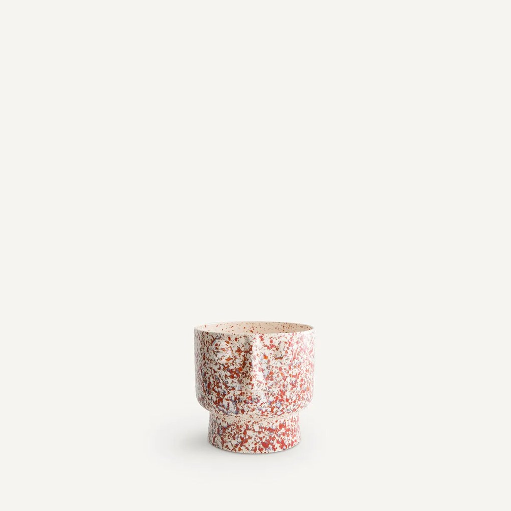 Geglazuurde keramische bloempot, H24cm, Lesego