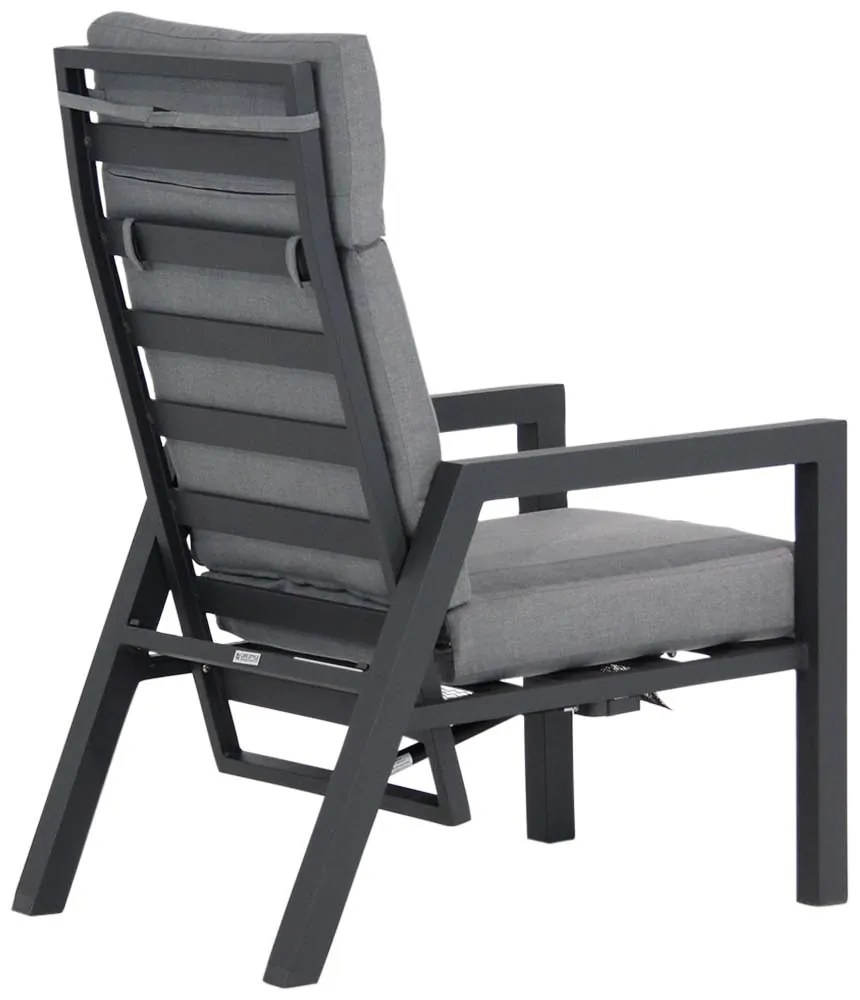 Tuinstoel Aluminium Grijs-antraciet Lifestyle Garden Furniture Belmond