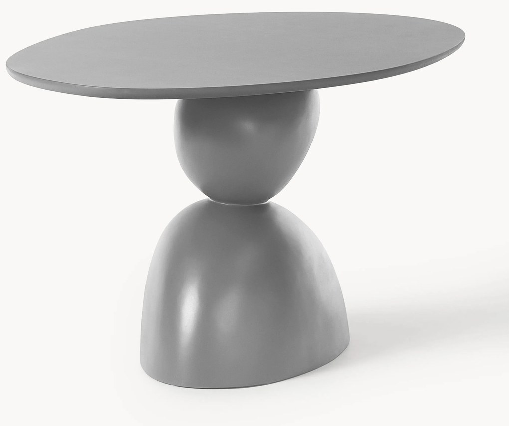 Ovale eettafel Sahra met organisch design, 180 x 90 cm