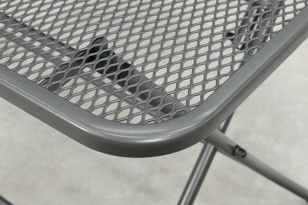 Royal Garden Café strekmetaal klaptafel 60x60 cm. - Antraciet