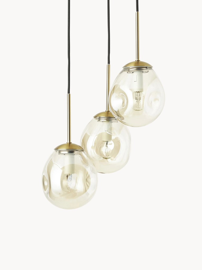 Cluster hanglamp Amora van glas