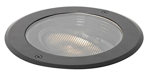 Set van 6 dimbare buiten grondspots zwart IP65 incl LED - Delux Honey Modern GU10 IP65 Buitenverlichting