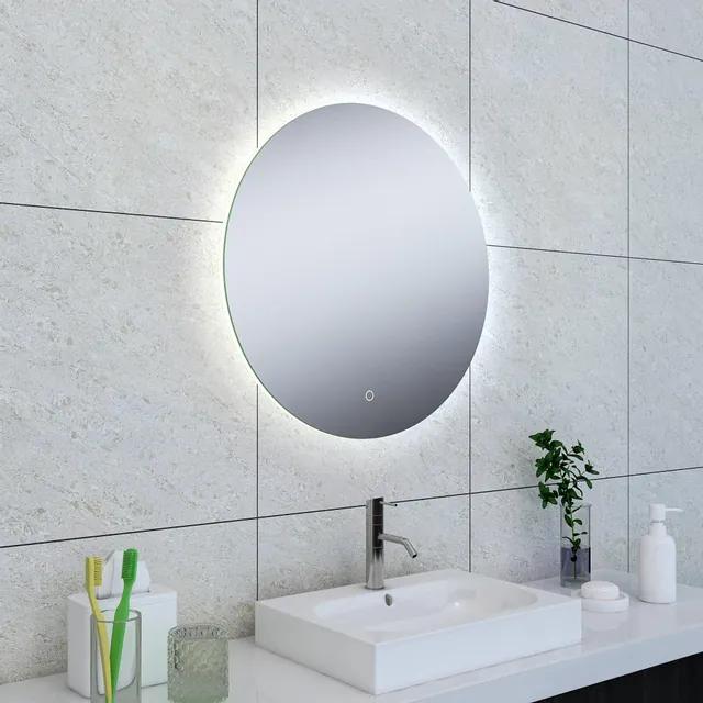 Wiesbaden Soul spiegel rond met LED, dimbaar en spiegelverwarming 60 cm 38.4180