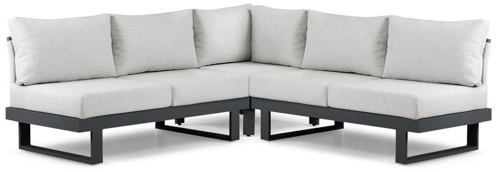 Hoek loungeset 5 personen Aluminium Grijs  Lifestyle Garden Furniture Lorenzo