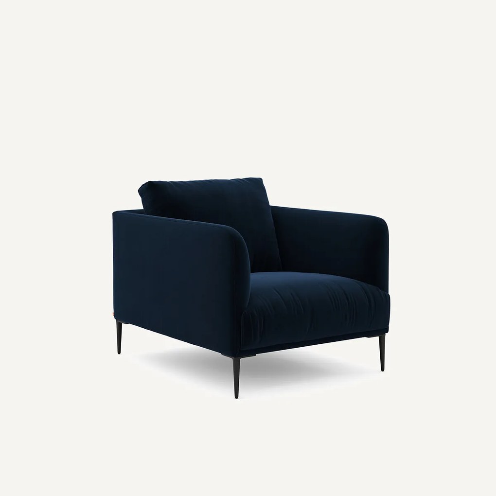 Fluwelen fauteuil, Oscar, ontwerp Emmanuel Gallina