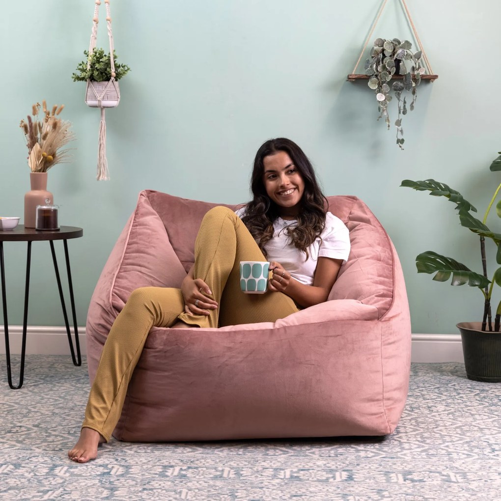Natalia Velvet Armchair Bean Bag