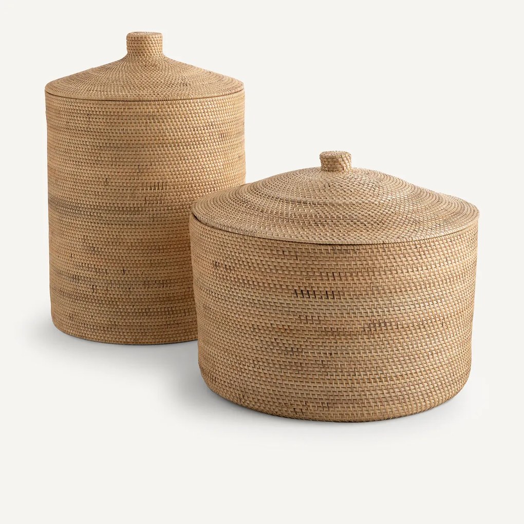 Mand in rotan en gevlochten bamboe, Mirella