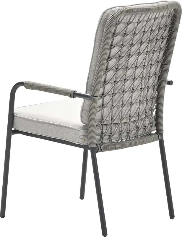 Garden Impressions Aleria tuinstoel taupe - 4 stuks