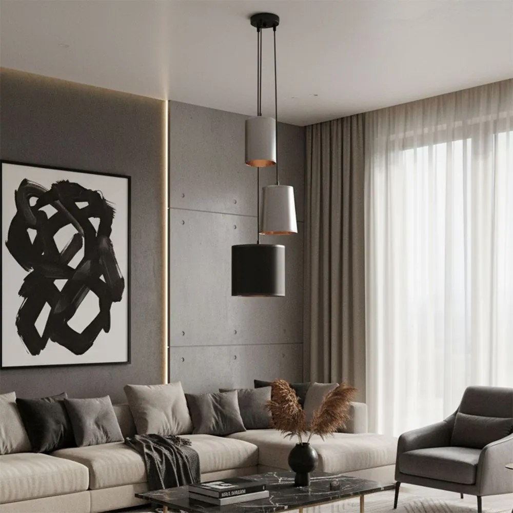 Moderne plafondlamp APP971-3cp Mix van kleuren