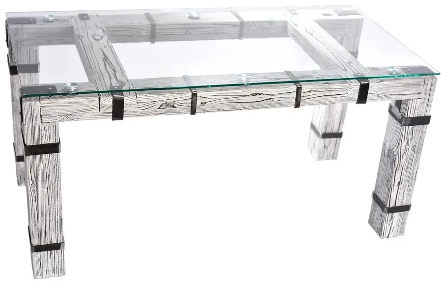 CHYRKA® Eettafel LD woonkamertafel DROHOBYCZ Loft Vintage Bar Industrieel Design Handgemaakt hout metaal glas