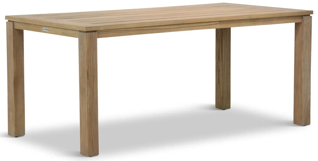 Dining Tuintafel rechthoekig 180 x 90 cm Teak Old teak greywash Bristol