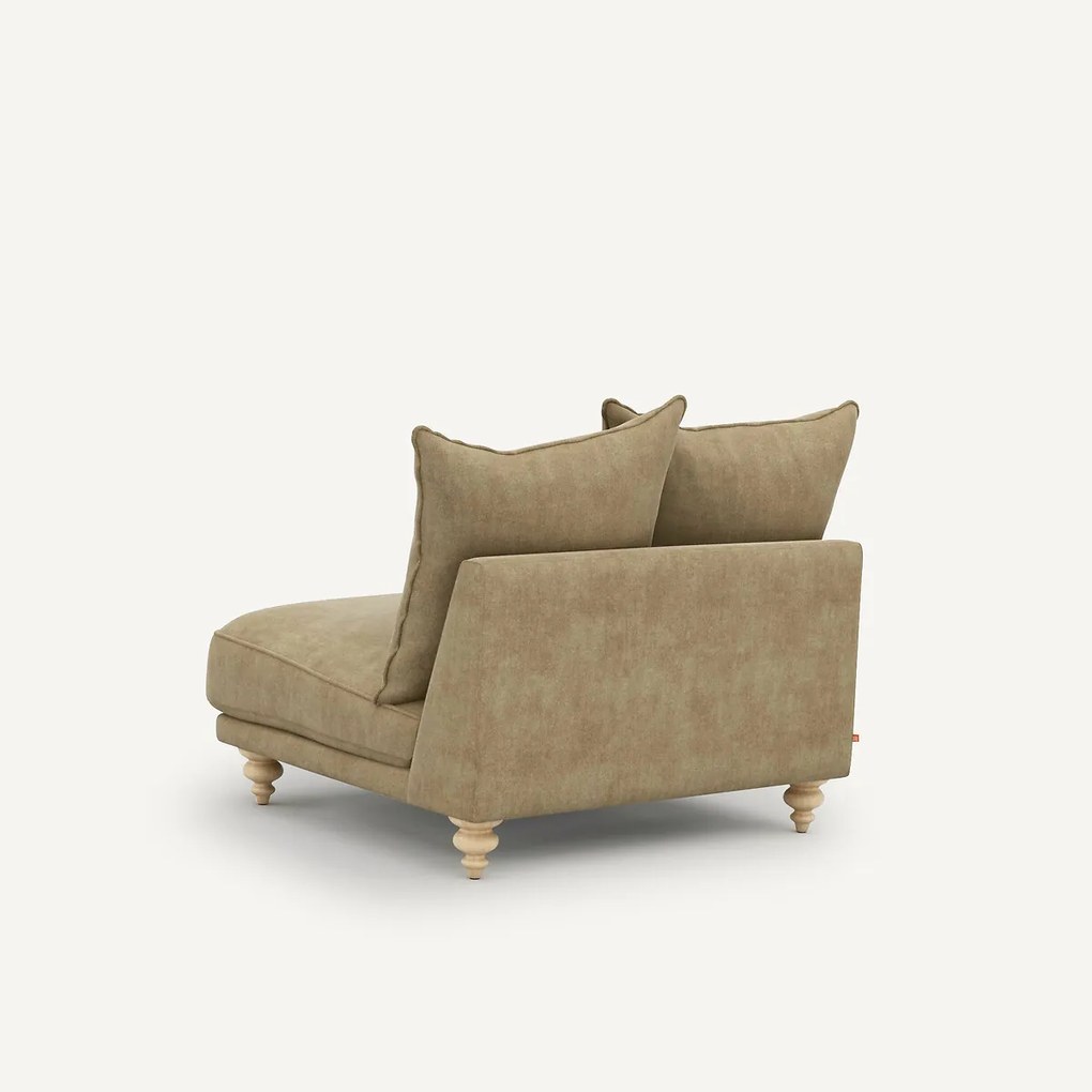 Bank van stonewashed fluweel, Lazare