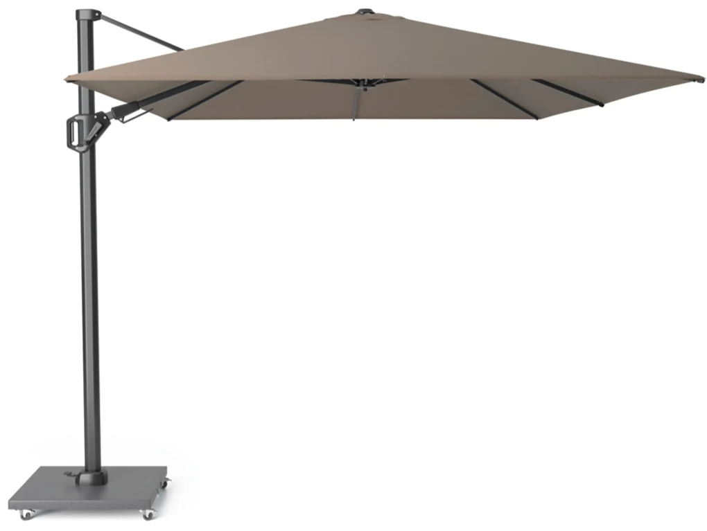 Platinum Challenger zweefparasol 3.5x2.6m T2 premium  (excl. voet) havana