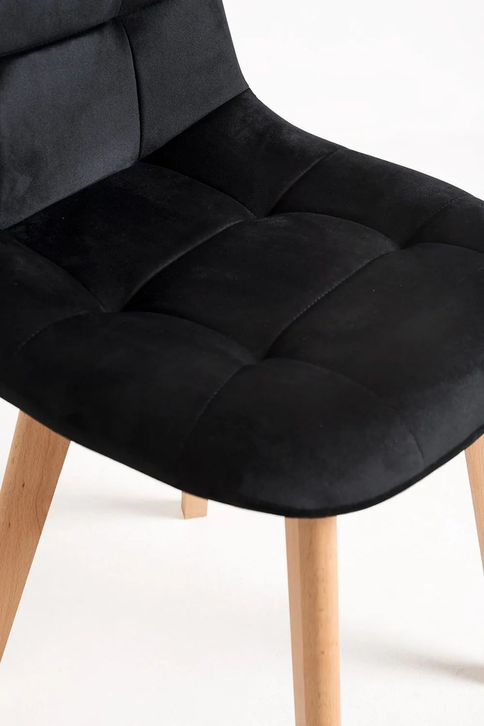 Set 4 Kelen Fluwelen Stoelen