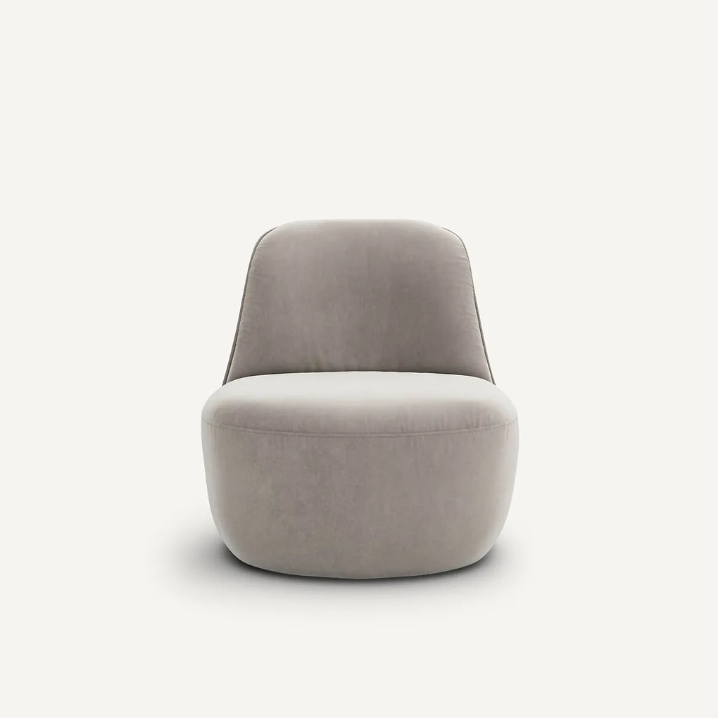 Fauteuil in fluweel, Rosebury design E.Gallina