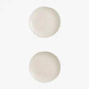 Set Van 2 Belvere Dessertbordjes Gardenia Wit - Sklum