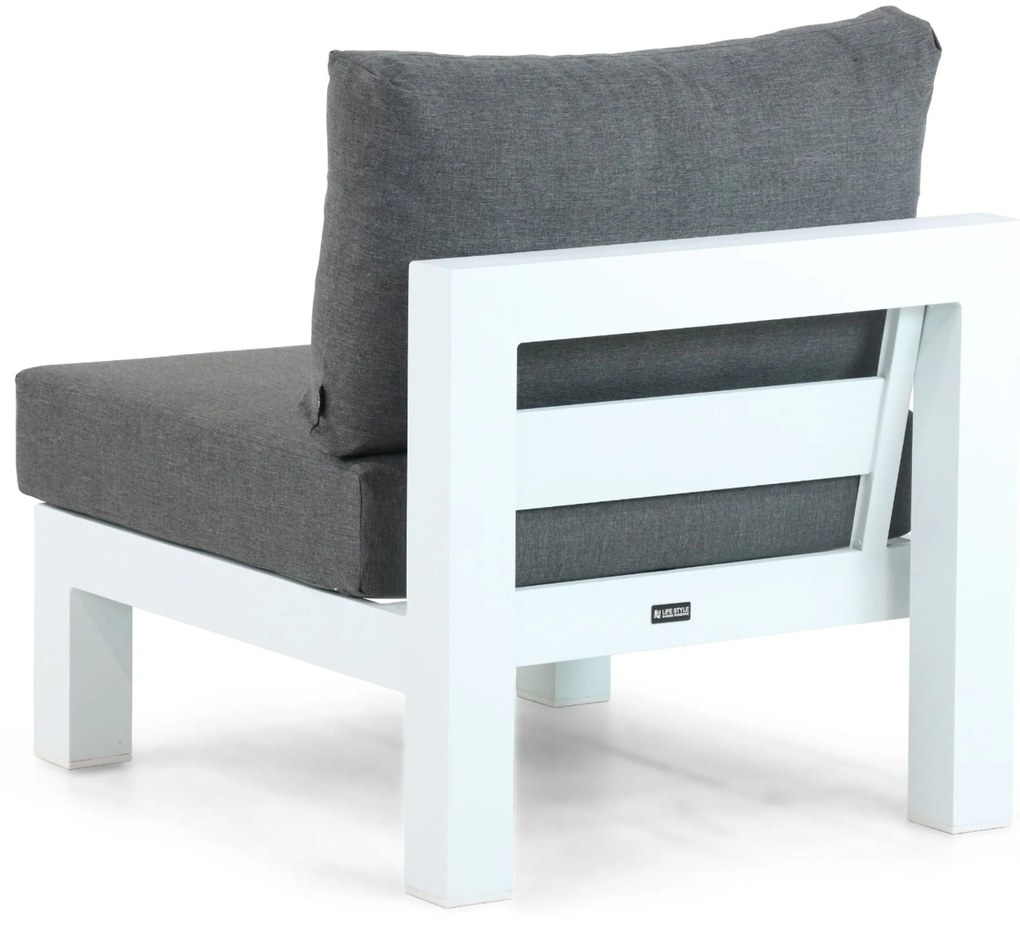 Hoek loungeset 6 personen Aluminium Wit Lifestyle Garden Furniture Luca