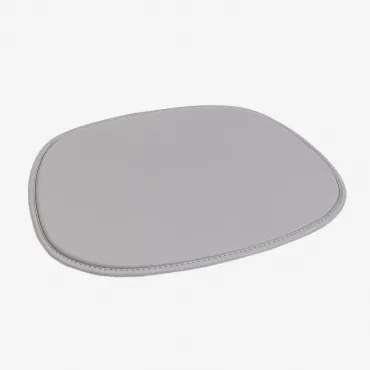 Kussen 39x34,5 Cm Voor Stoel In Kunstleer Scand Grijs - Sklum