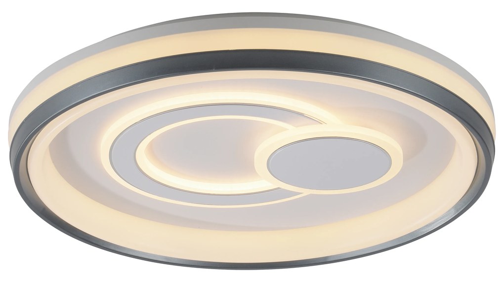 Design plafondlamp wit incl. LED 3-staps dimbaar - Minelli rond Binnenverlichting Lamp