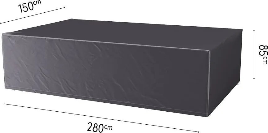 Platinum Aerocover tuinsethoes - Ademende hoes voor tuinset met rechthoekige tafels van 260 tot 280cm (inclusief stoelen)