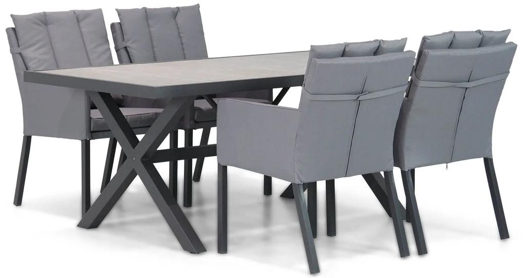 Lifestyle Parma/Crossley 185 cm dining tuinset 5-delig