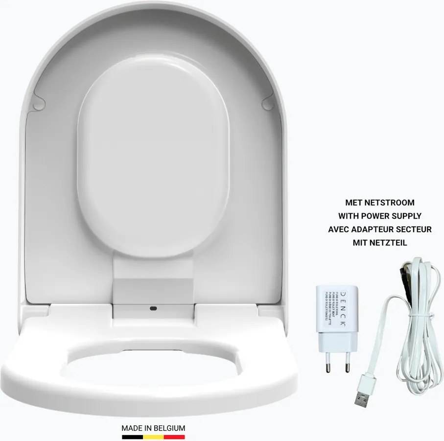 Denck PURE-D toiletbril met geïntegreerde geurafzuiging wit