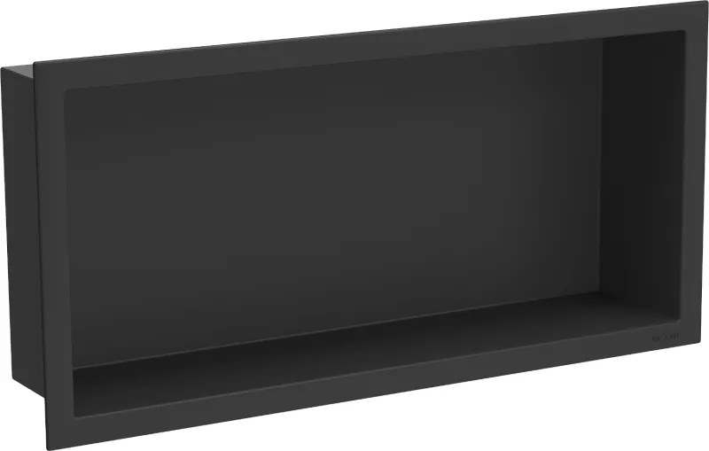 Mexen X-Wall-R inbouwnis plank met flens 45 x 20 cm, zwart - 1970452010