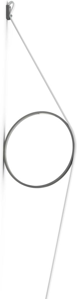 Flos Wirering wandlamp LED witte kabel/grijze ring