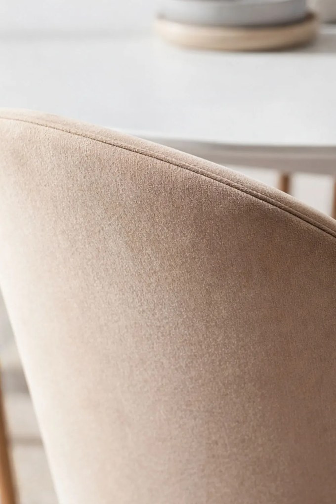 Set 4 fluwelen Vint Stoelen