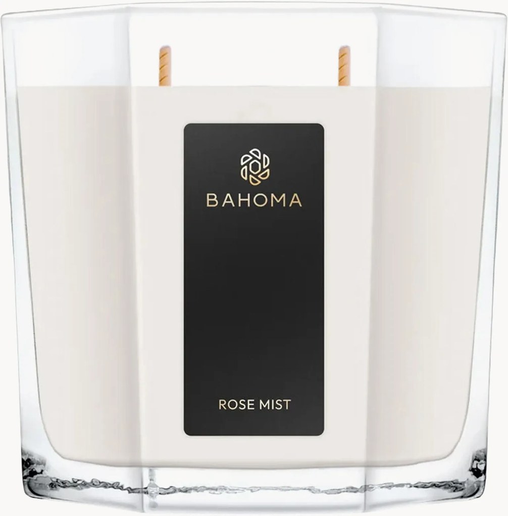 Handgemaakte geurkaars Rose Mist (rozenknop, mandarijn)