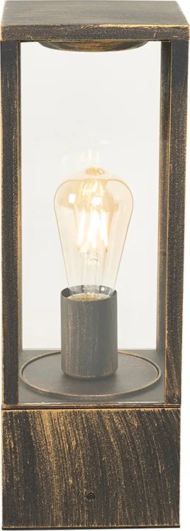 Vintage staande buitenlamp antiek goud 40 cm IP44 - Charlois