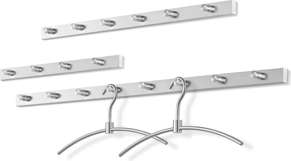ZACK Accolo kapstok met 6 haken 60cm RVS-look