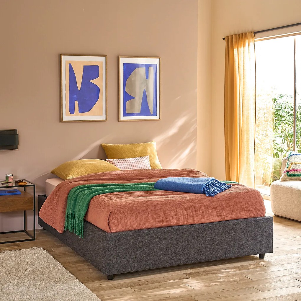 Kofferbed met ophefbare lattenbodem, Papilla