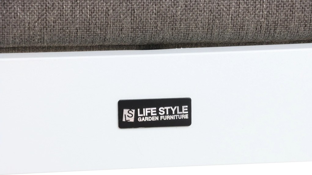 Hoek loungeset 6 personen Aluminium Wit Lifestyle Garden Furniture Luca