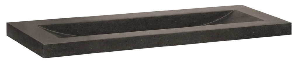 Sanituba Corestone SMALL wastafel basalt zonder kraangaten 100cm