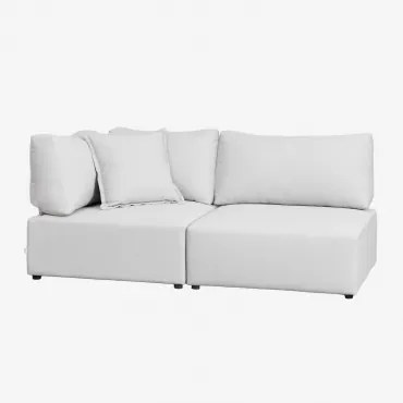 2-delige Modulaire Hoekbank Kata Crème Beige - Sklum