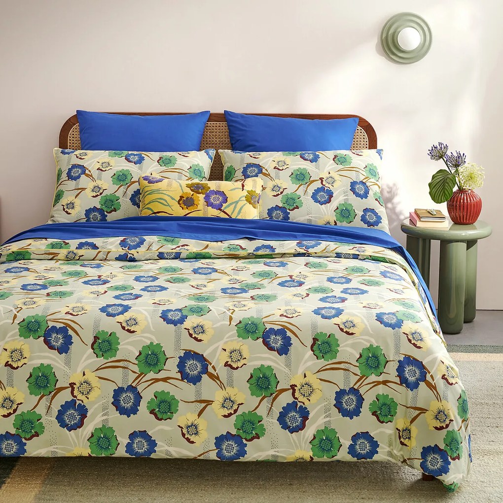 Hoeslaken in perkalkatoen, omslag 30 cm Scenario