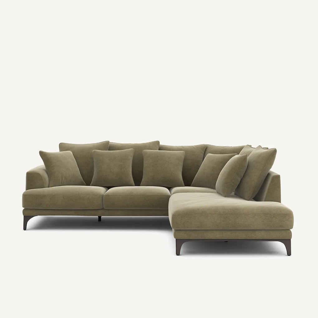 Fluwelen linnen hoekbank, ARMENTO