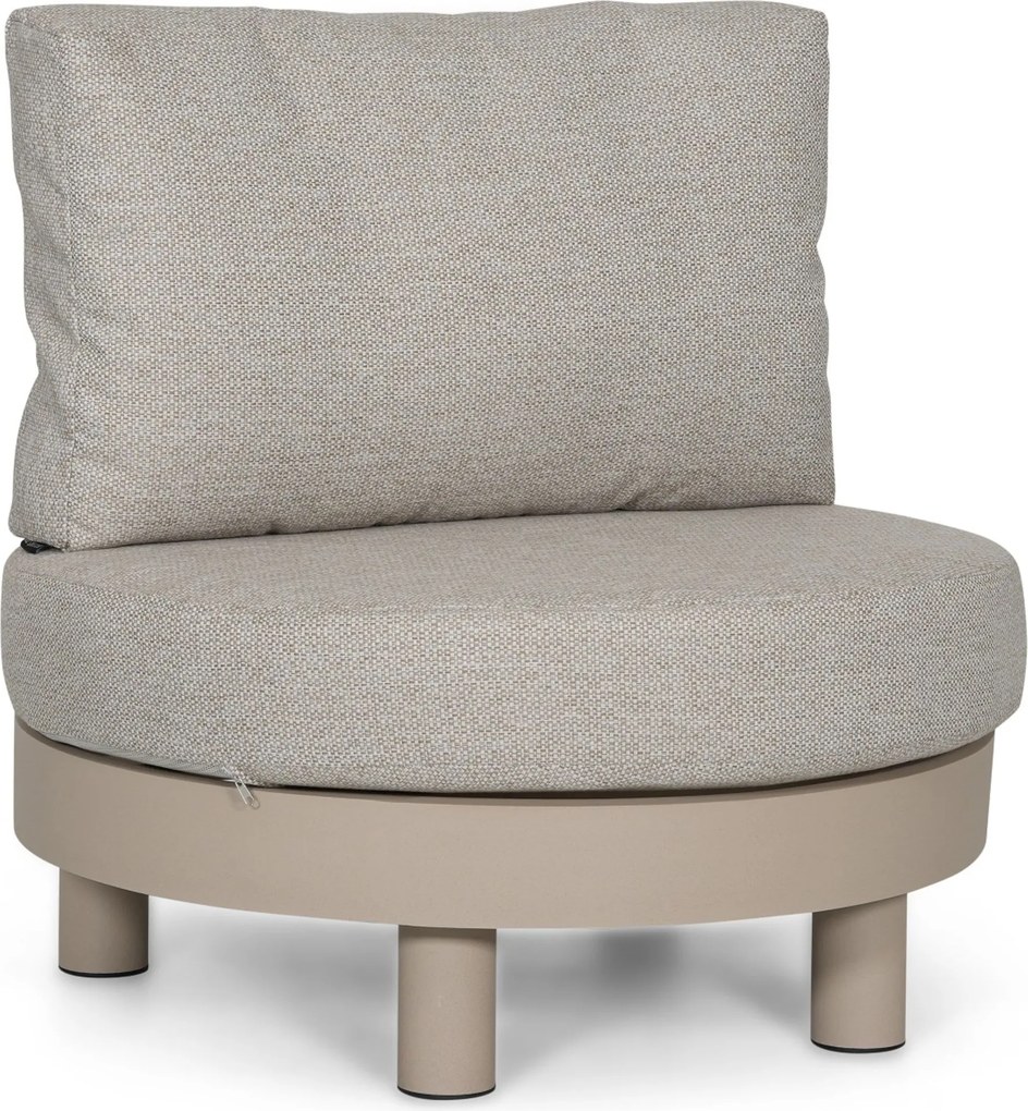 Stoel en Bank Loungeset 5 personen Aluminium Zand/Beige  Lifestyle Garden Furniture Organio/Mira